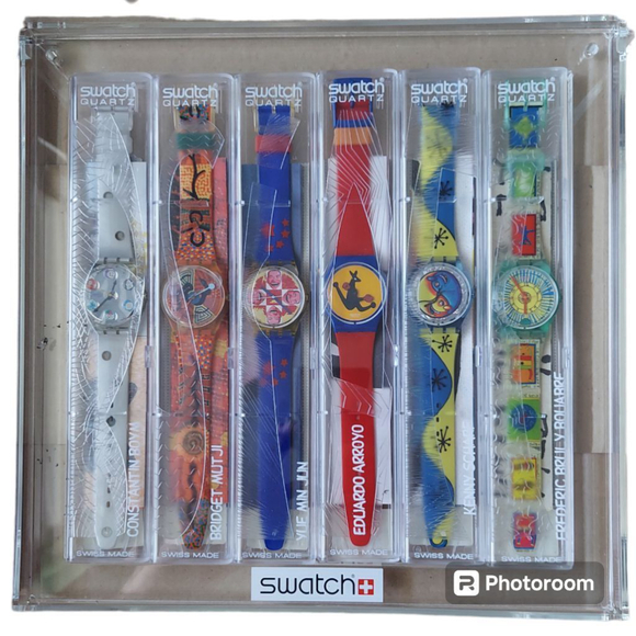 Swatch Watch Artist Set with display Case New Old Stock - Picture 1 of 8